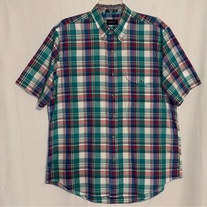 Gant Multicolor Plaid Button-Down Shirt Size Large